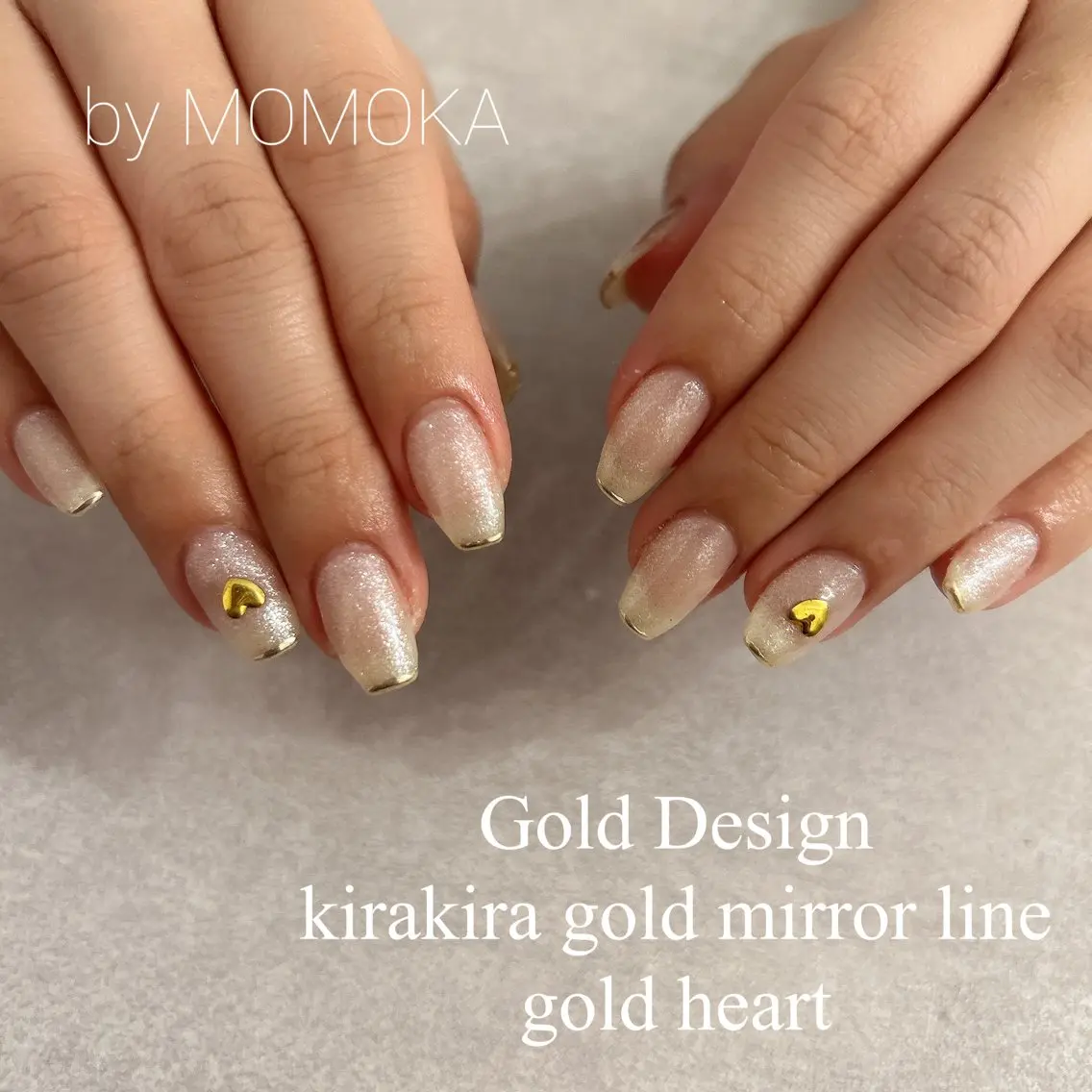 ネイル キラキラネイル ホワイト Momo nailsalonのネイルデザイン