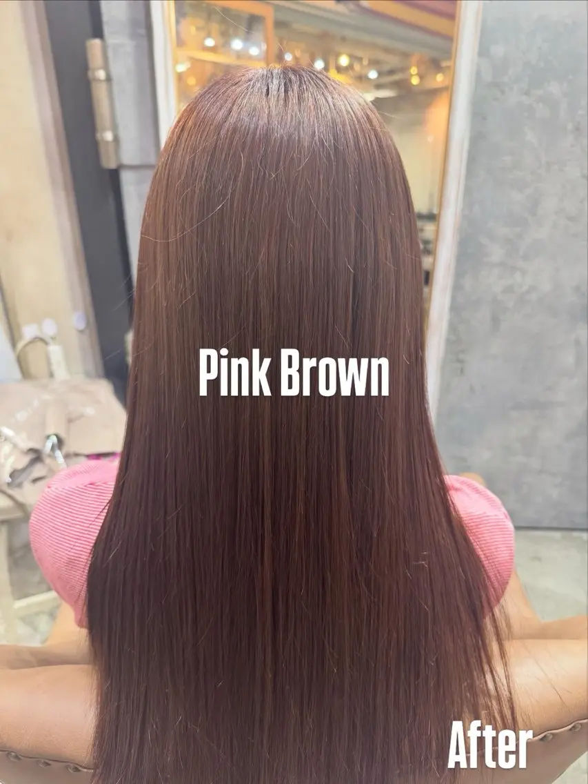 ロング カラー 梅 優翔のヘアスタイル