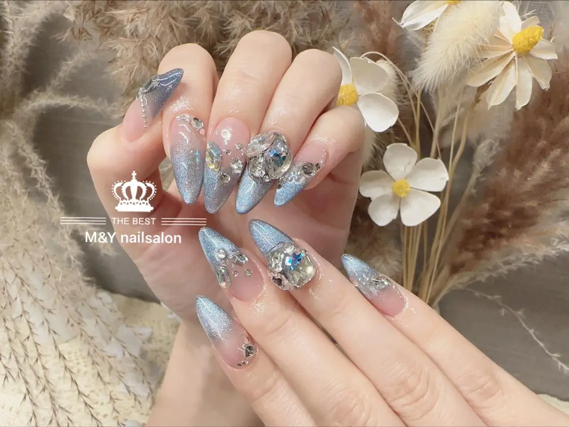 ネイル グラデーション マグネットネイル スカルプネイル ハンドネイル ハンドケア Lumiere Beauty池袋のネイルデザイン
