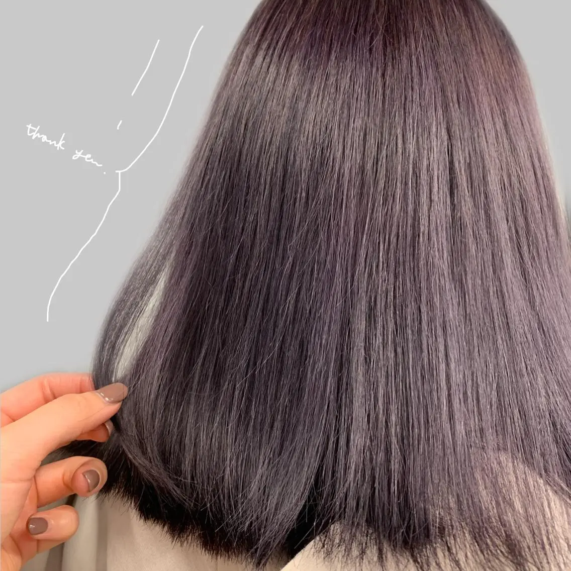 ミディアム パープルカラー 🫧 みゆ🫧のヘアスタイル