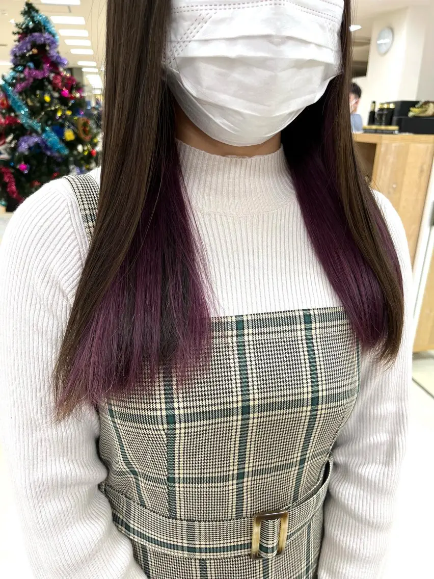 ロング カラー 髪質改善/縮毛矯正/ 暖色カラー💫のヘアスタイル