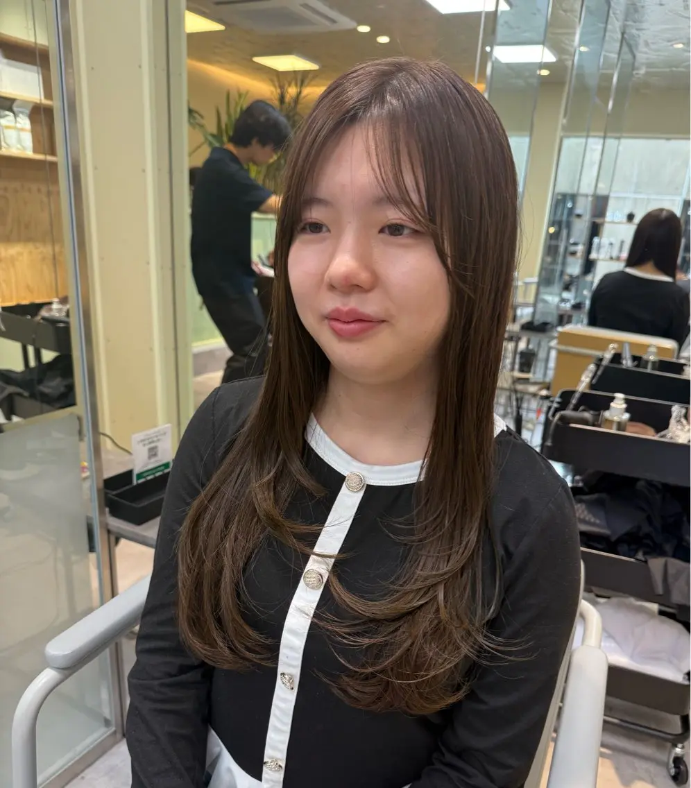 ロング 八村 一花のヘアスタイル