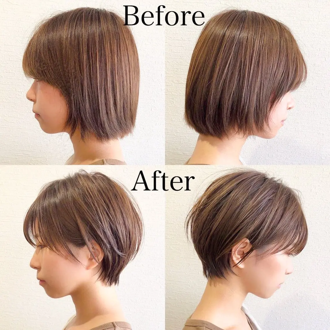 ショート カラー カット ヘアカラー 絶壁解消ショート🫧 みらいのヘアスタイル