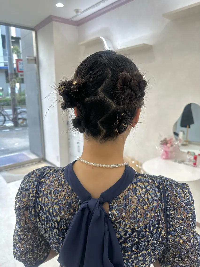ショート ヘアアレンジ ヘアセット アッシュカラーやアレ ンジ得意🌿RIKOのヘアスタイル
