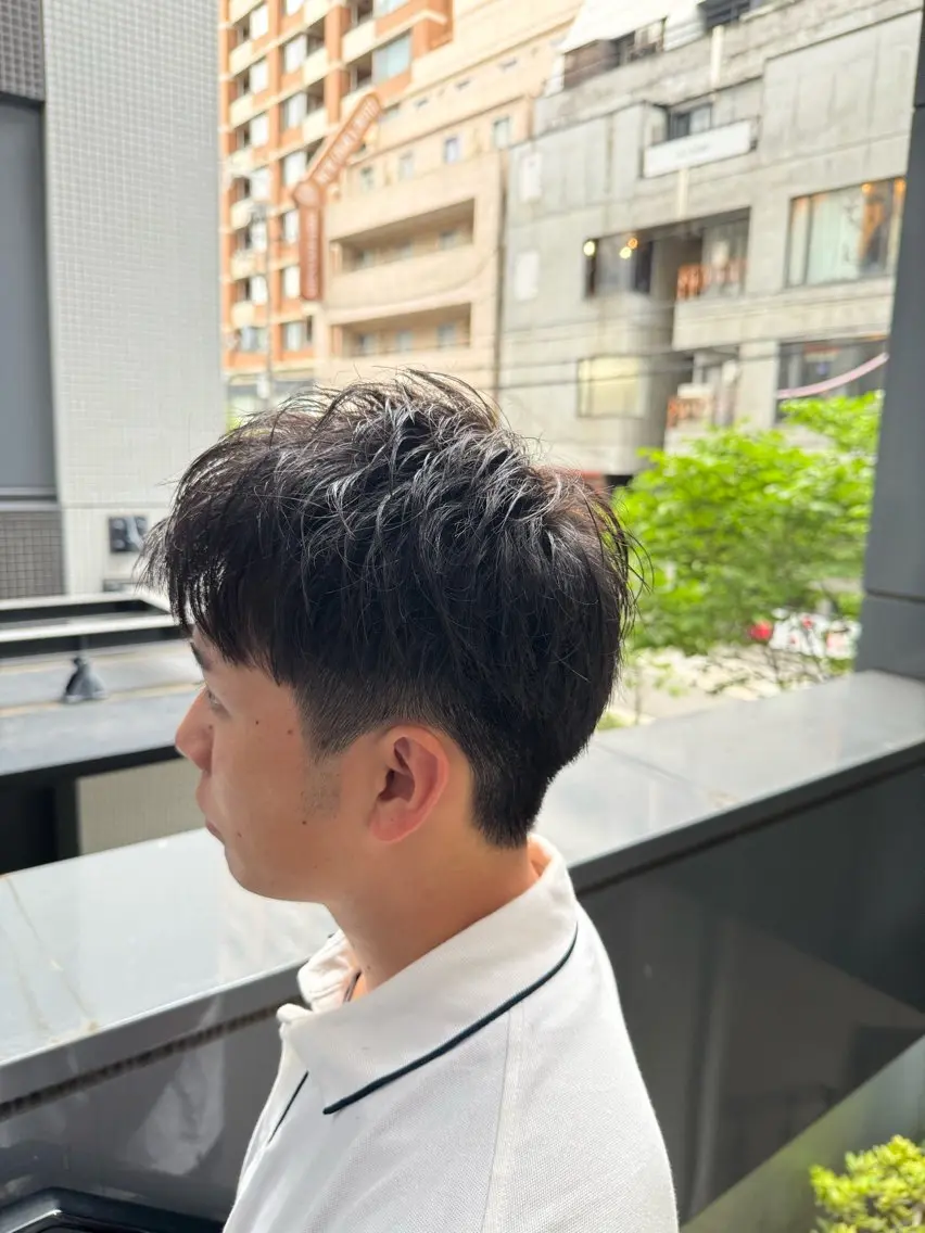 メンズ カット 河野 悠のヘアスタイル