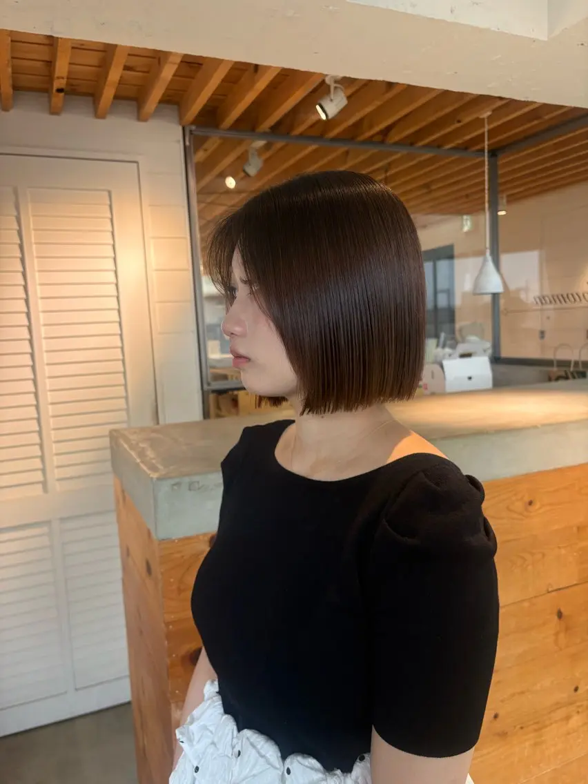 ショート カット ヘアカラー 透明感カラー☘️ /meiのヘアスタイル