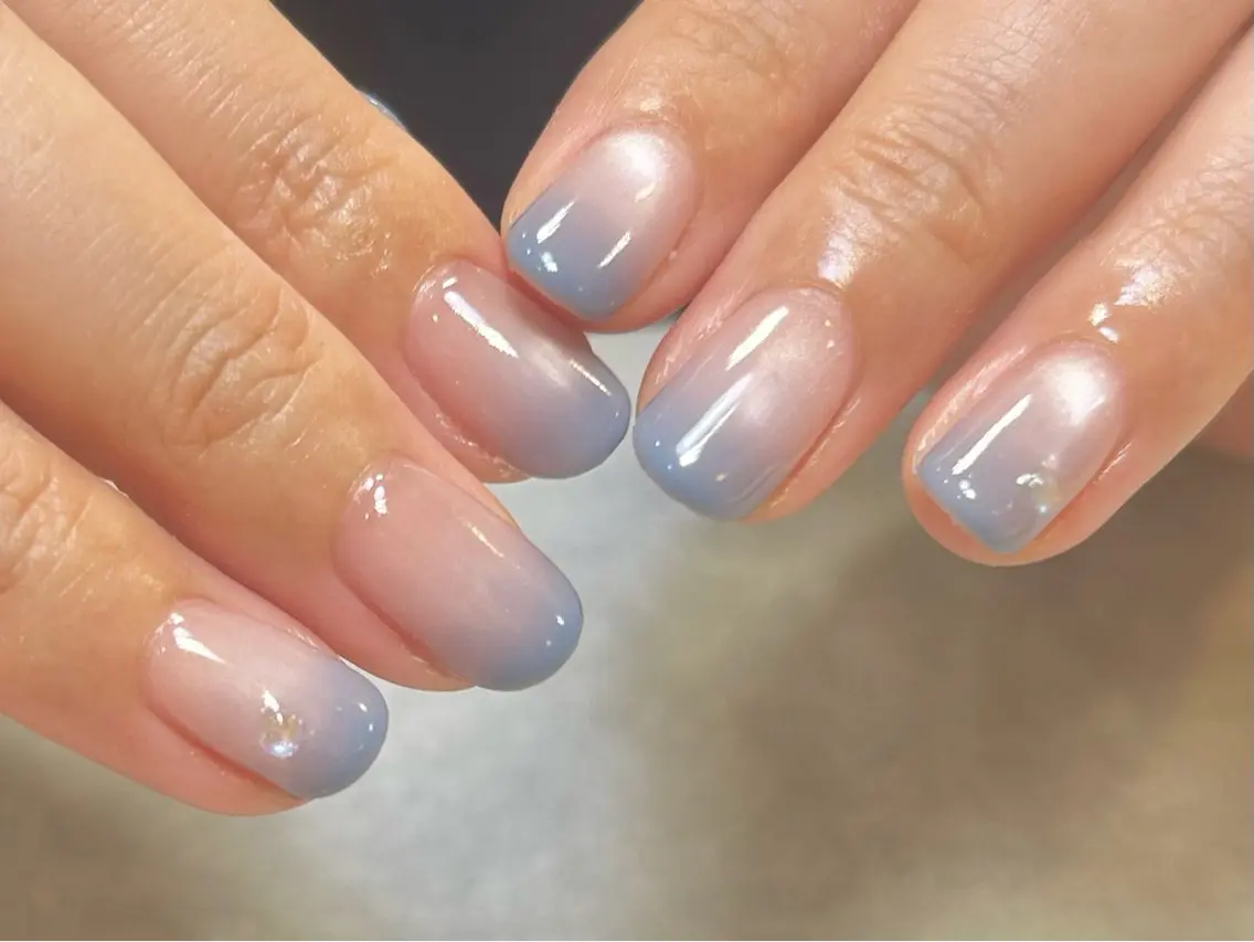ネイル グラデーション マグネットネイル ハンドネイル nail salon Aymのネイルデザイン