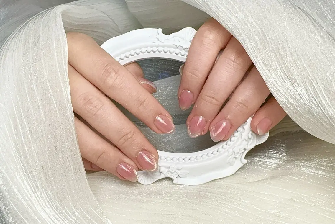 ネイル 持ち込み Yuka 長さだし& デザインのネイルデザイン