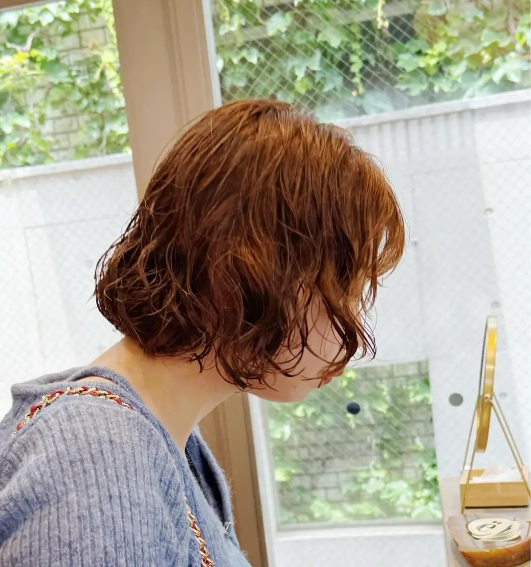 ショート カラー パーマ ❤️アヤカ レイヤーカット❤️のヘアスタイル