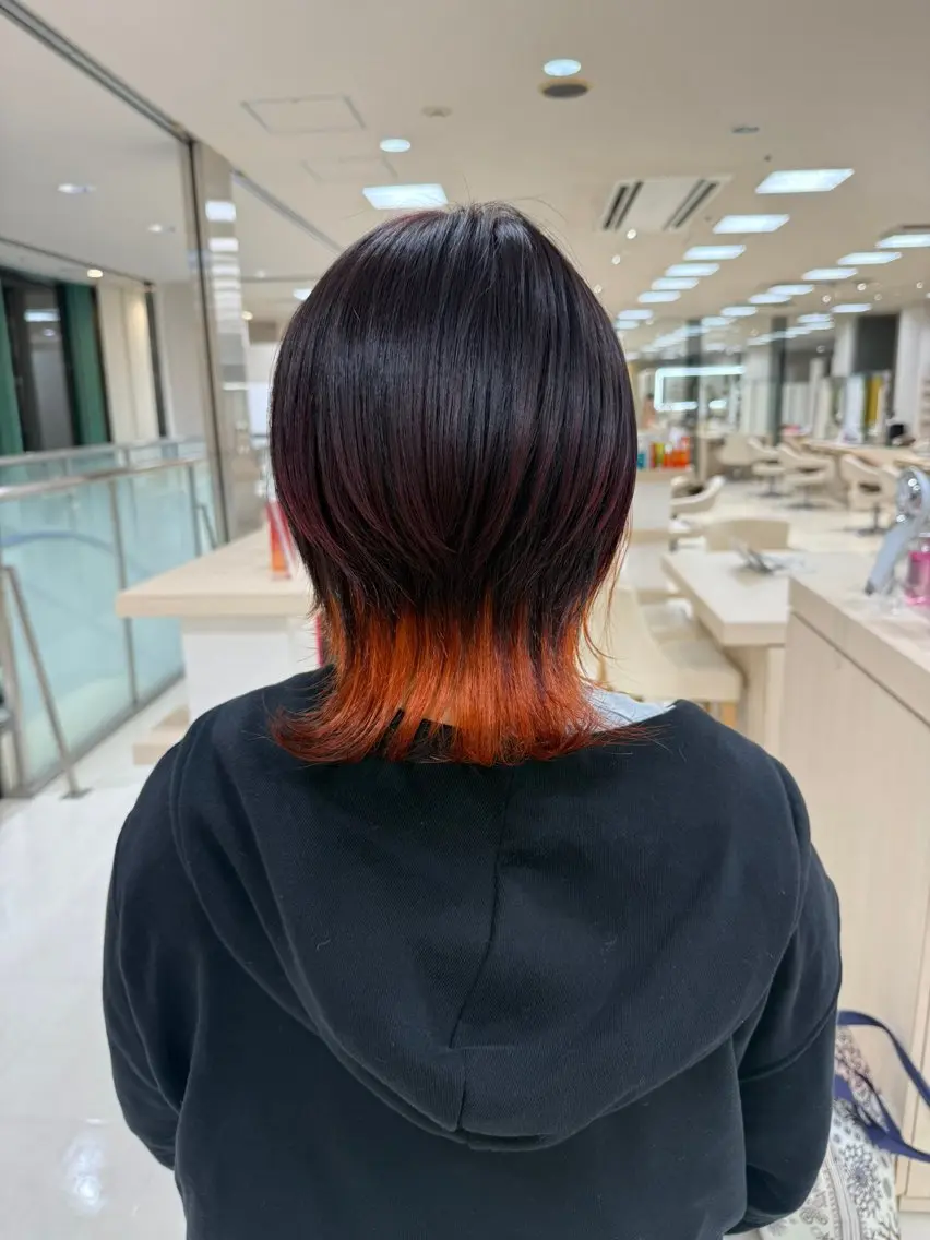 ミディアム ヘアカラー 岡田 和馬のヘアスタイル
