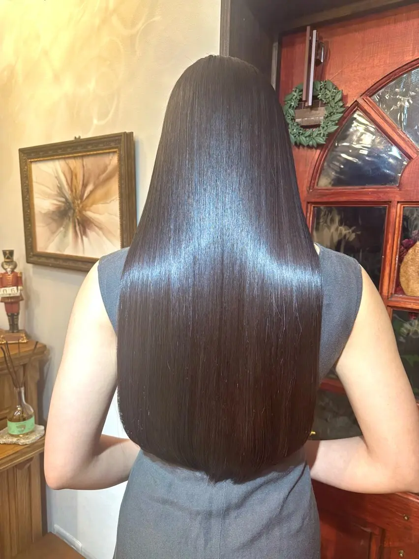 ロング ヘアカラー トリートメント 伏田 遼馬のヘアスタイル