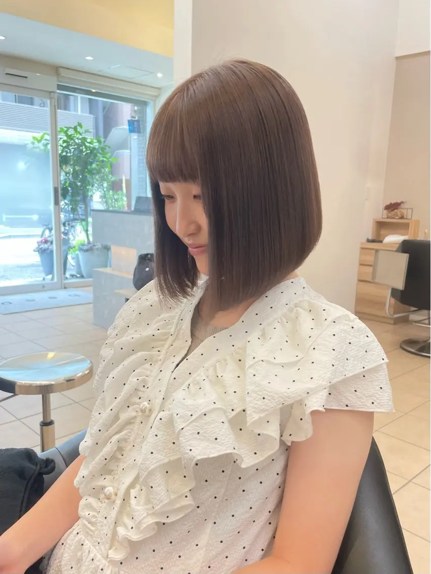 ミディアム カラー ヘアカラー トリートメント 🎀愛され美髪🎀 小原ゆきのヘアスタイル