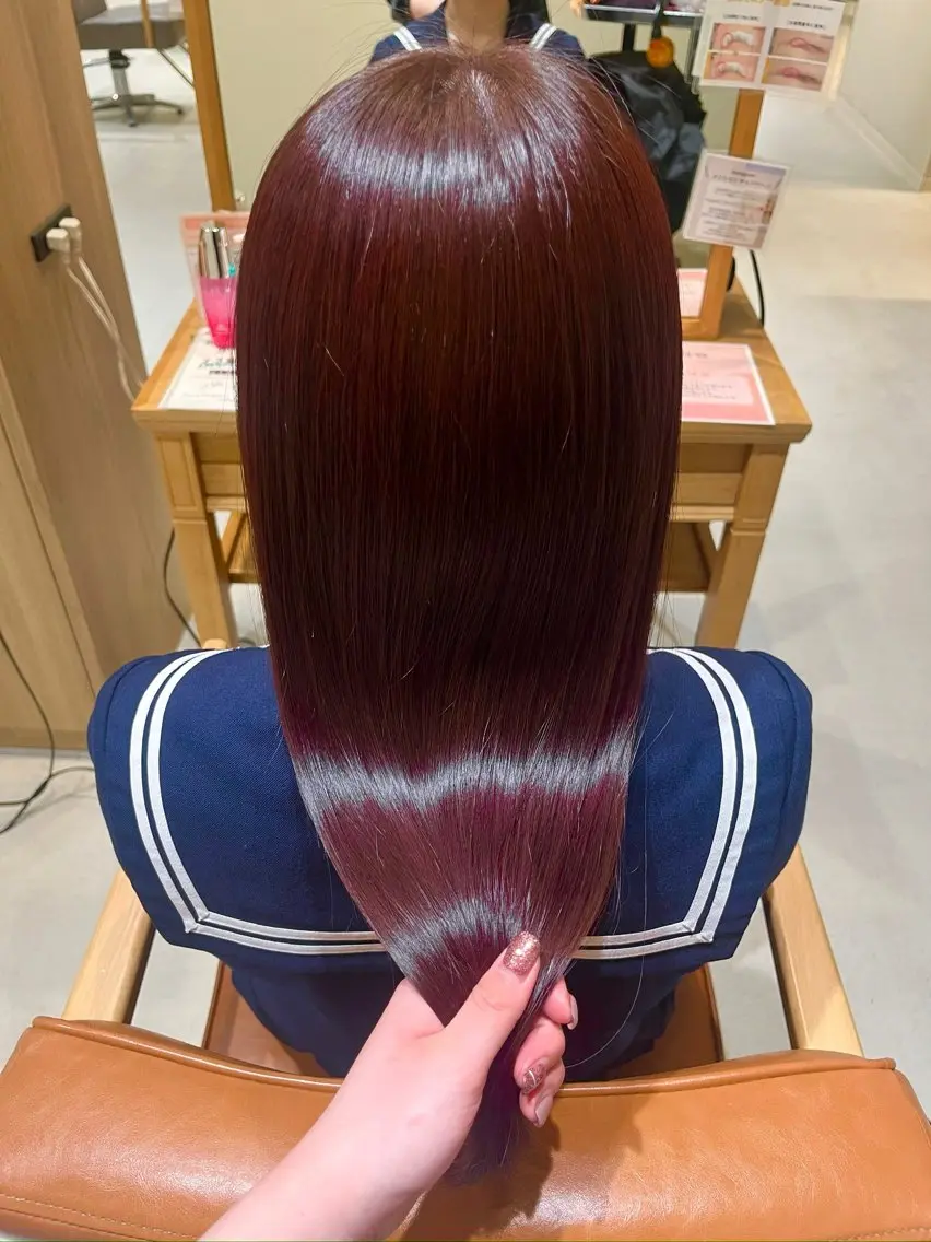 カラー ブリーチ ダブルカラー ラベンダーカラー ブリーチなしカラー ピンクカラー 森 理音のヘアスタイル
