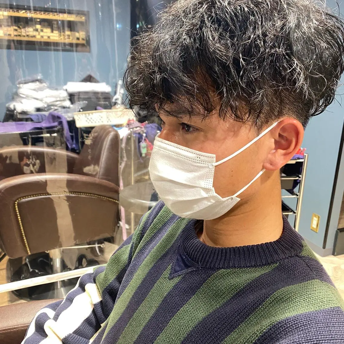パーマ メンズ 松浦 るなのヘアスタイル