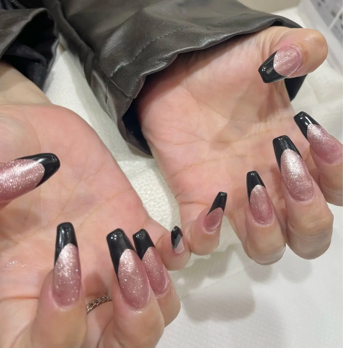 【💛練習モデル💛】フレンチ🩰【オフ込み/クリアorバーチャル🆗/デザインフレンチ🆖】の写真