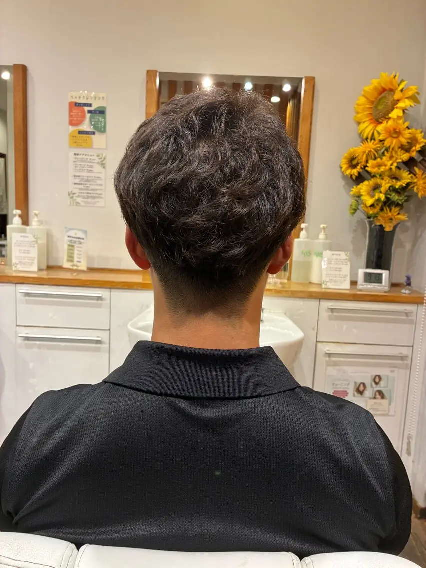 パーマ メンズ カット パーマ 友永 風歌のヘアスタイル