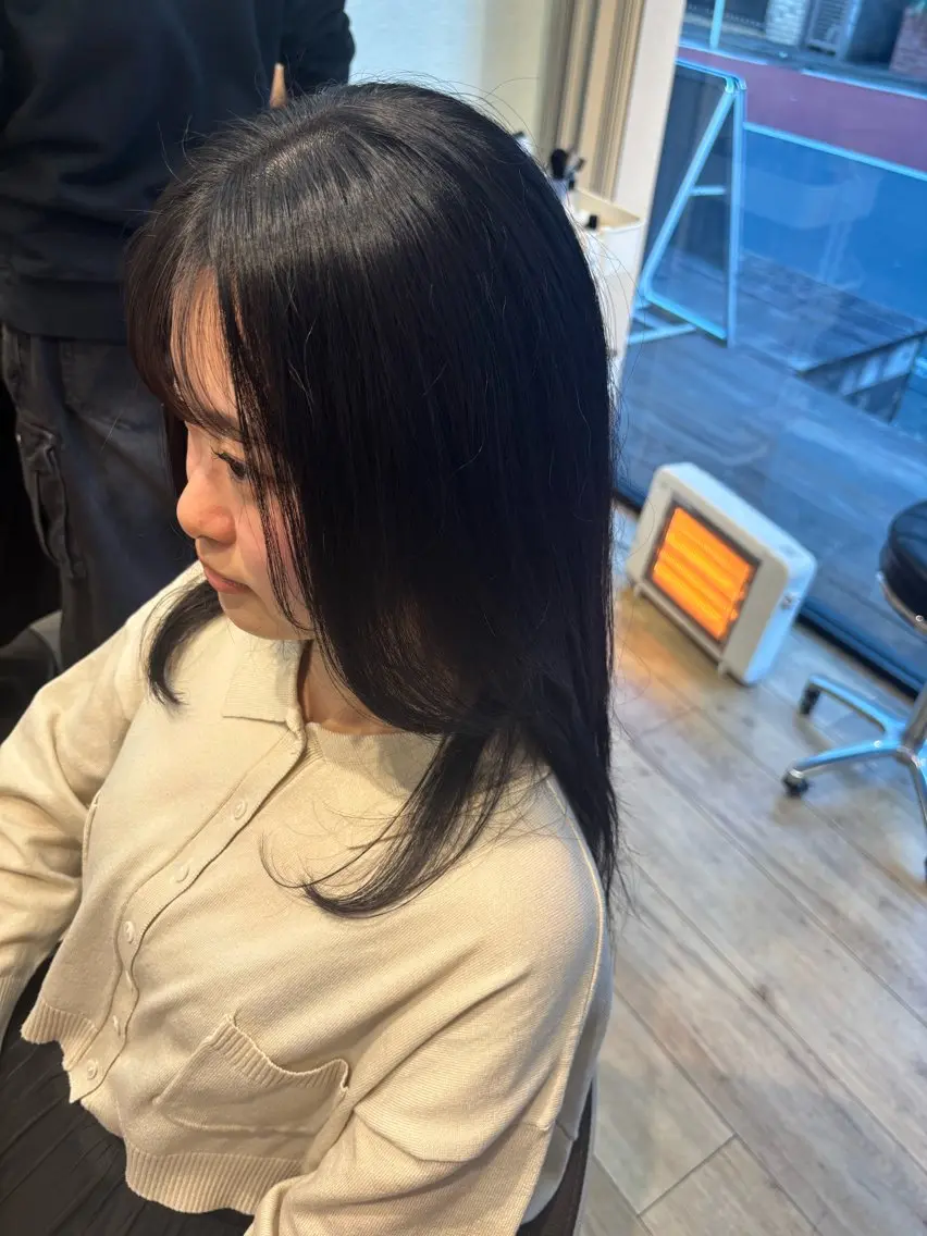 セミロング カラー カット ヘアカラー ゆうこ🍀髪質改善/ ストレート/艶カラーのヘアスタイル