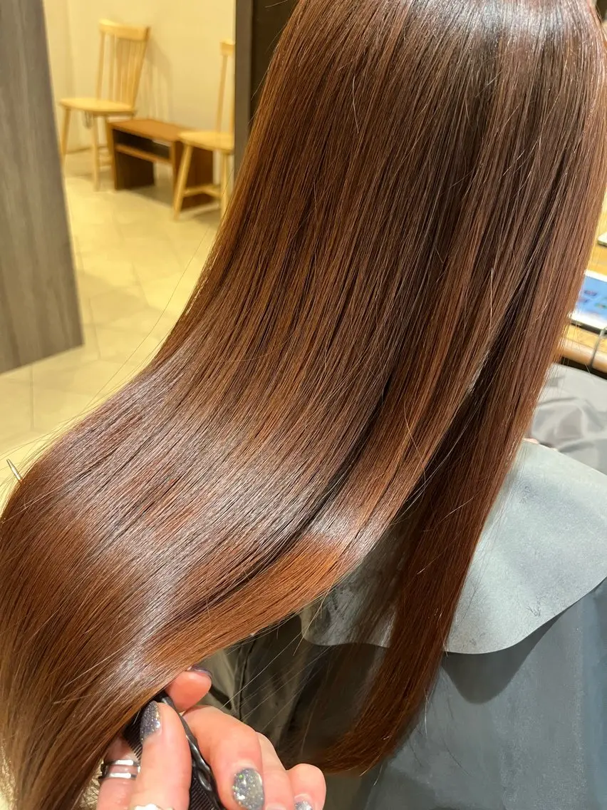 ロング カラー カット ヘアカラー トリートメント ヘッドスパ 小林 伯熙のヘアスタイル
