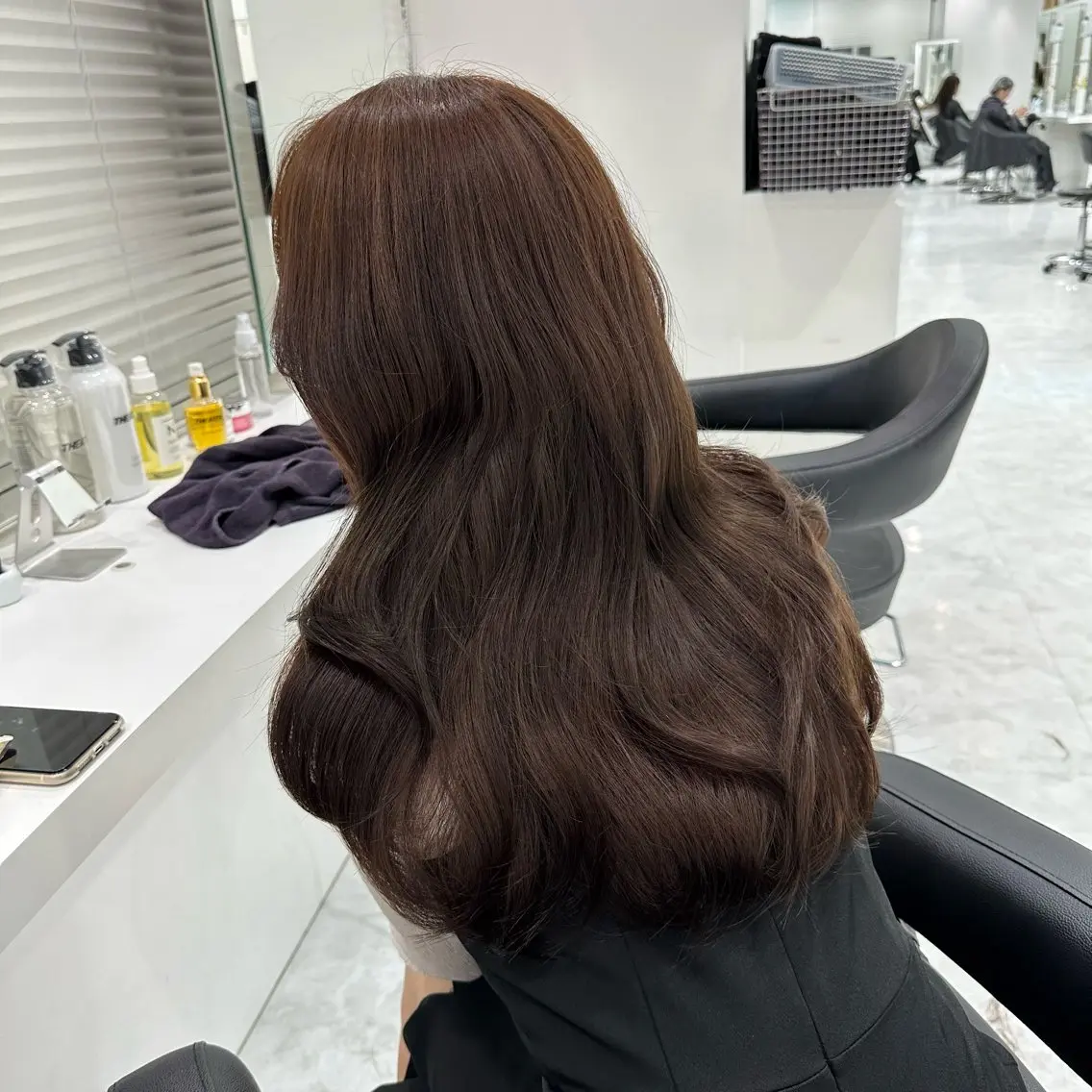 ミディアム カラー カット ヘアカラー トリートメント ヘッドスパ ヘアセット ♡上品韓国髪♡ブラ ウン/SAYATOのヘアスタイル