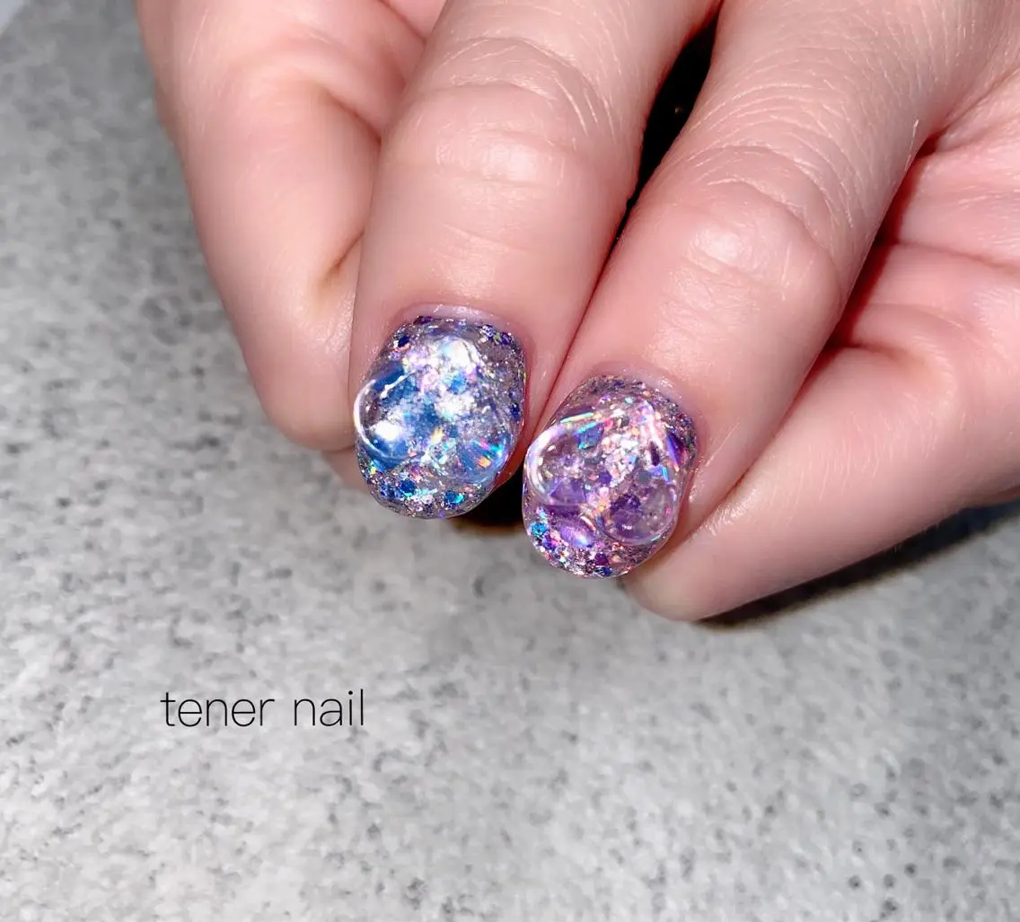 ネイル ハート ぷっくりネイル テネルネイル tener nailのネイルデザイン