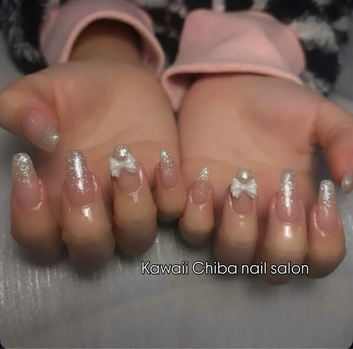 ネイル アートネイル クリアネイル ジェルネイル ハート 韓国ネイル Kawaii Chiba nailのネイルデザイン