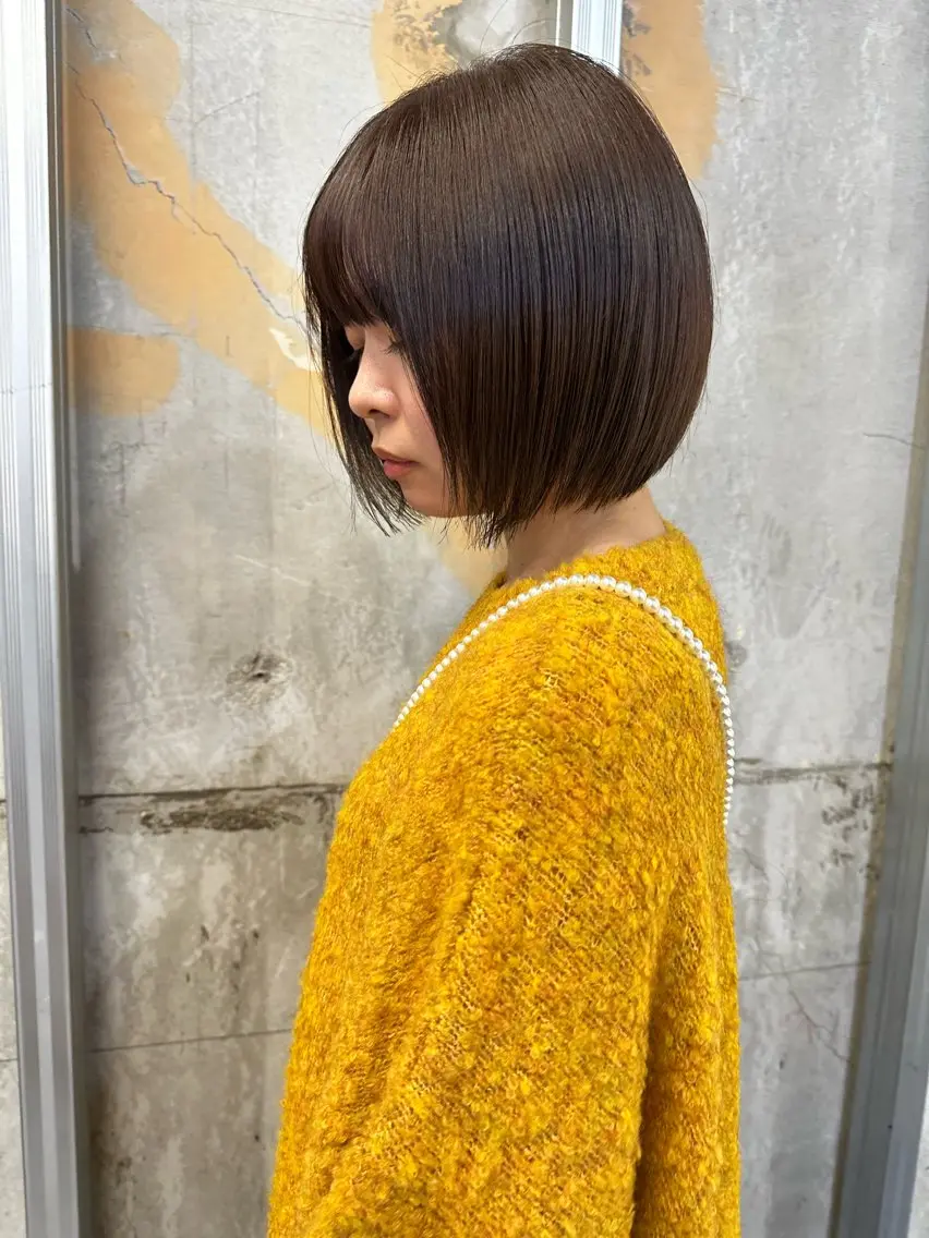 ショート 吉田勇人🩶レイヤー •透明感カラー•暗髪のヘアスタイル