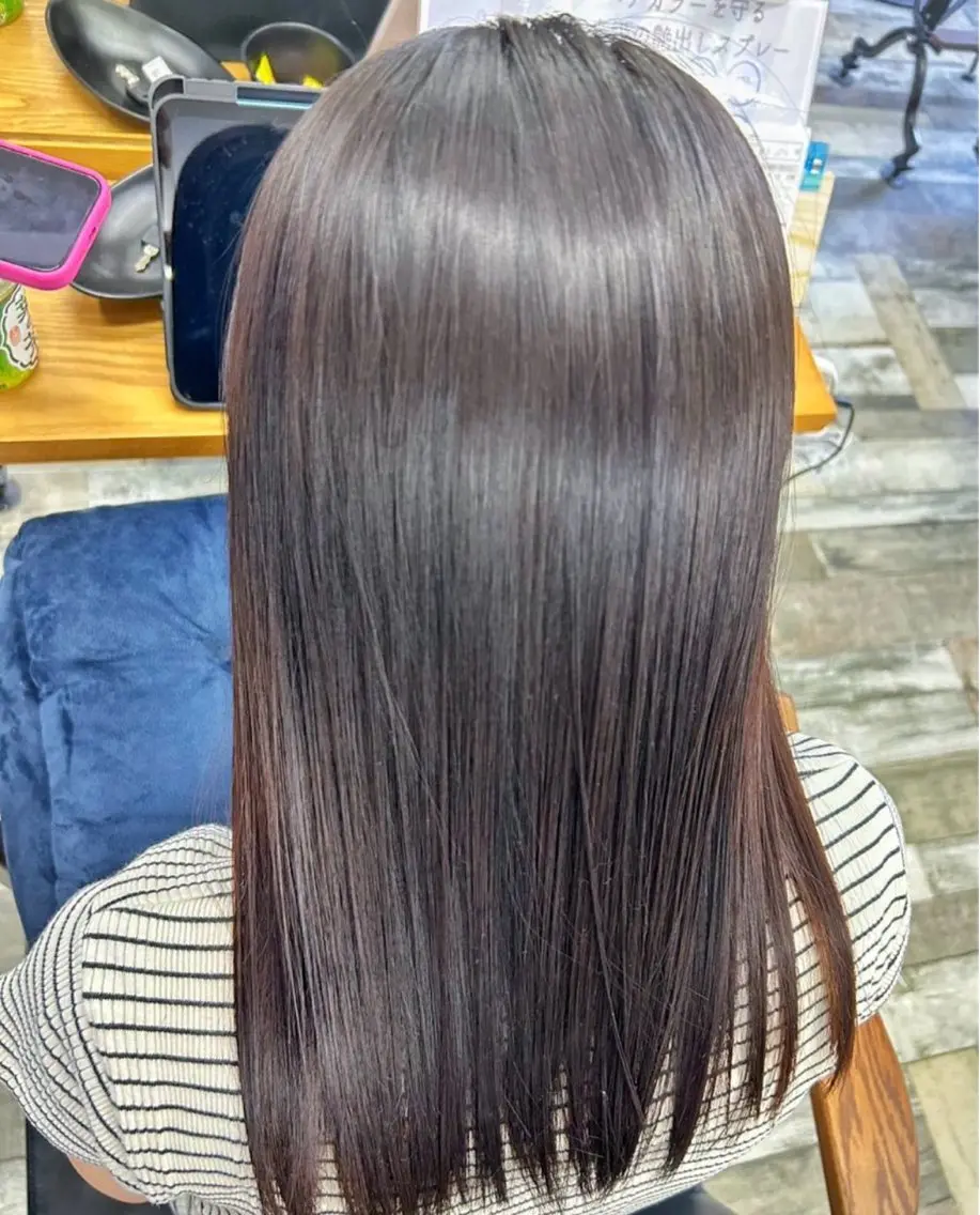 セミロング 髪質改善 トリートメント カット ヘアカラー トリートメント 浜松/透明感カラー 🌼菅沼愛梨🌼のヘアスタイル