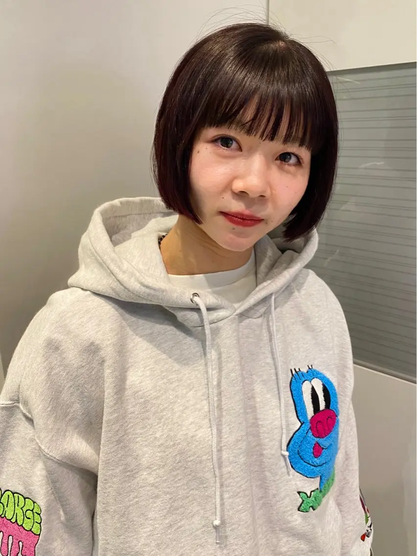 ショート カラー パーマ カット ヘアカラー 縮毛矯正 トリートメント mai / linoah˚✧のヘアスタイル