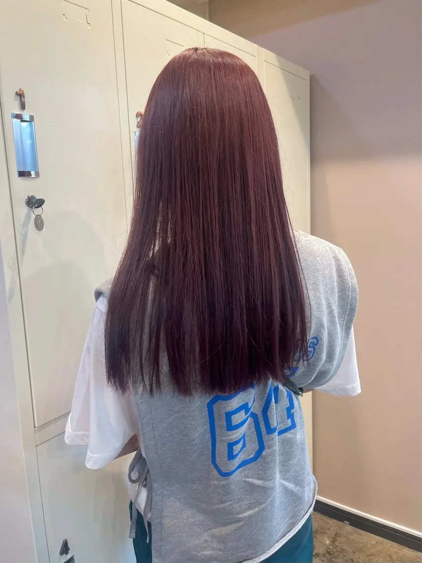 ロング カラー ブラウンカラー ピンクカラー ピンクブラウン ヘアカラー YUZUKI 🌙のヘアスタイル