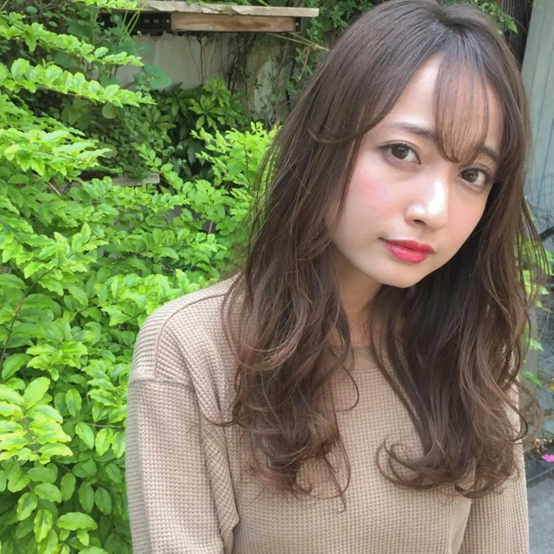 ロング アッシュ レイヤーカット ロング シースルーバング HARUKA ⭐️モデル募集中⭐️のヘアスタイル