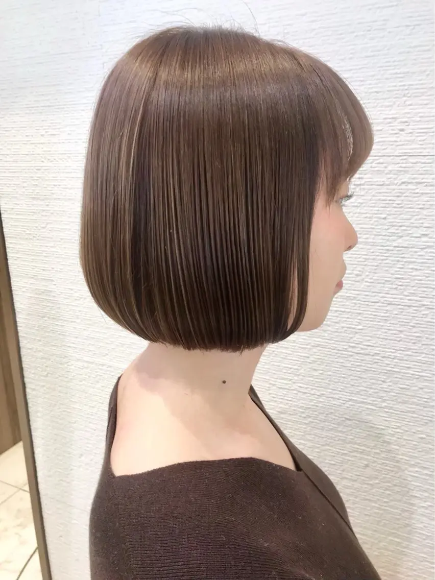 ミディアム カット 縮毛矯正 トリートメント 💙髪質改善 💙和田💙のヘアスタイル