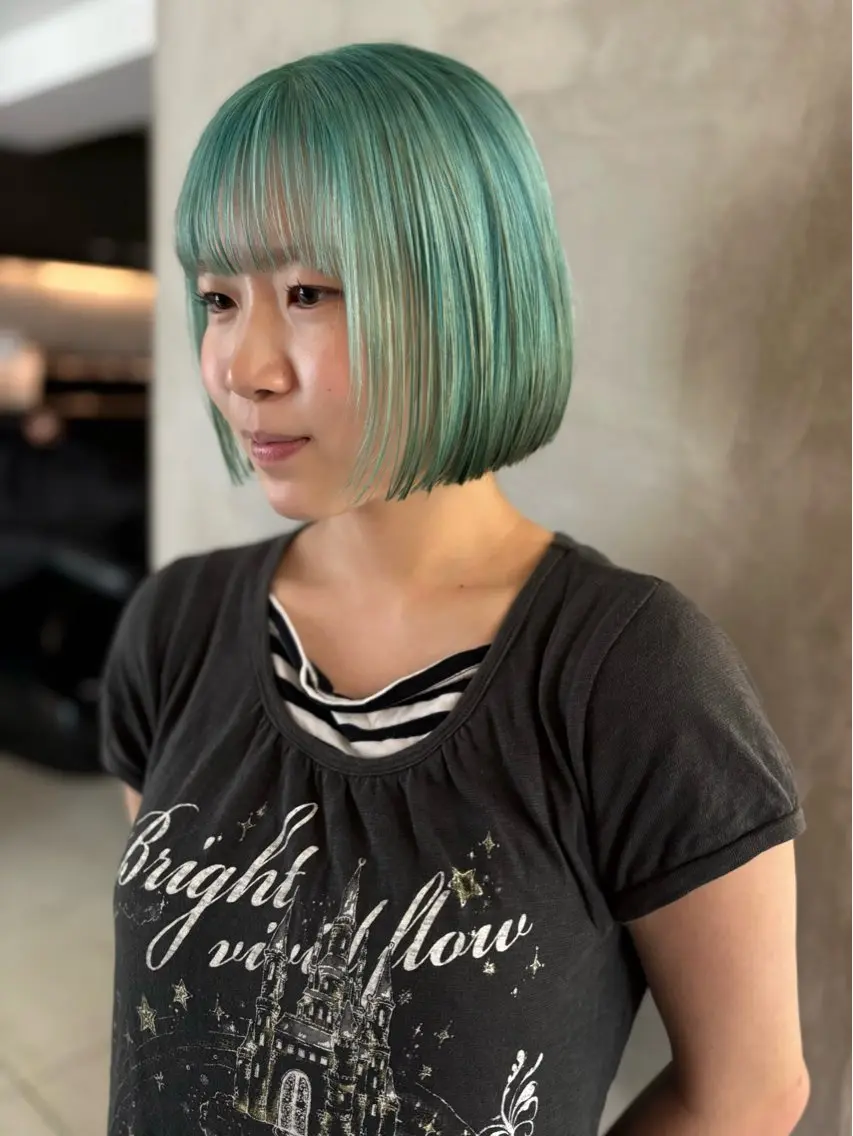 ✂︎ 【初回、2回目の方】カット+ケアブリーチ ダブルカラー+2stepトリートメント(ミニモ学割あり)の写真