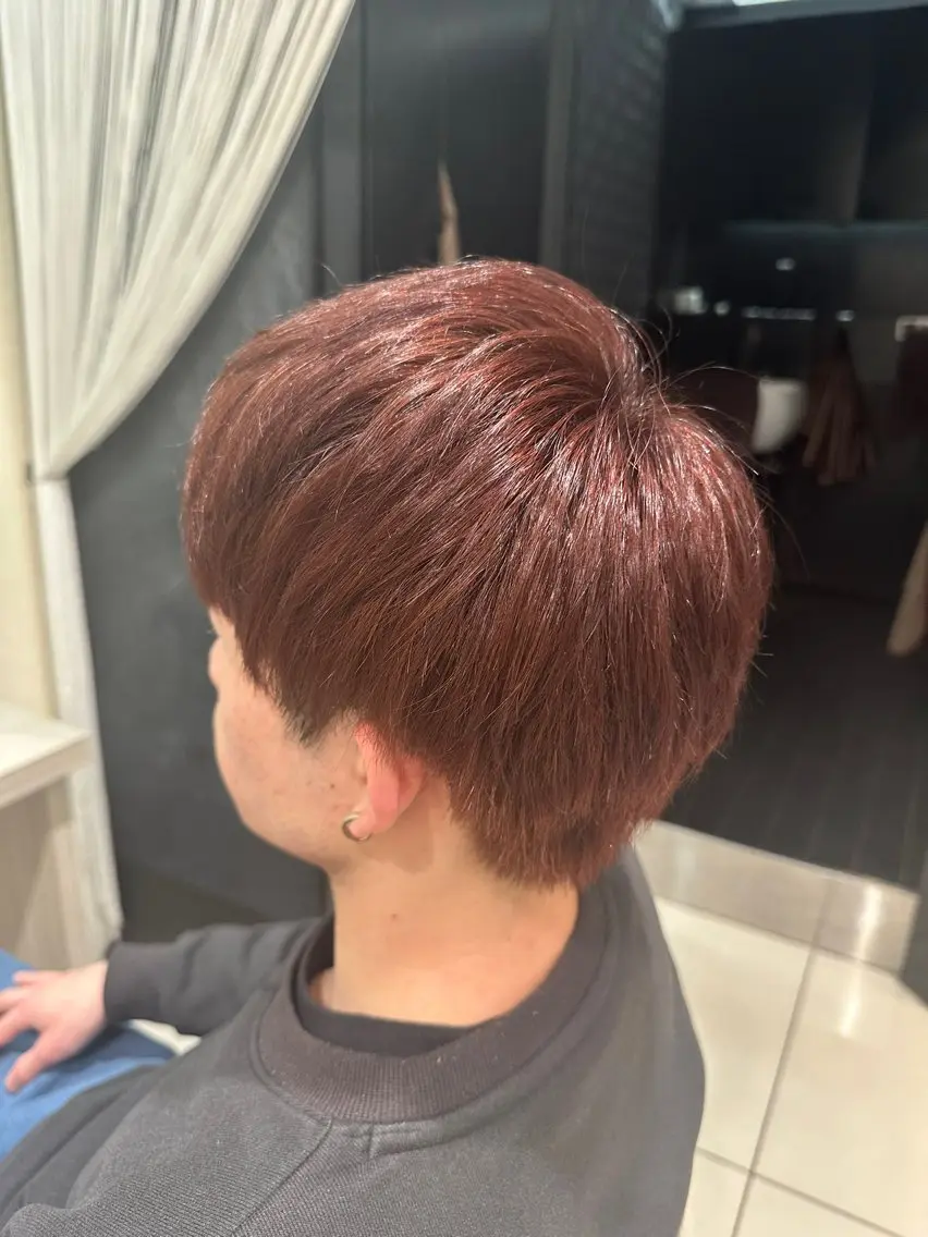 カラー メンズ 黒髪 ブラウンカラー 透明感カラー レッドカラー カット ヘアカラー トリートメント 市川メンズパーマ/ 透明感カラーKaiのヘアスタイル