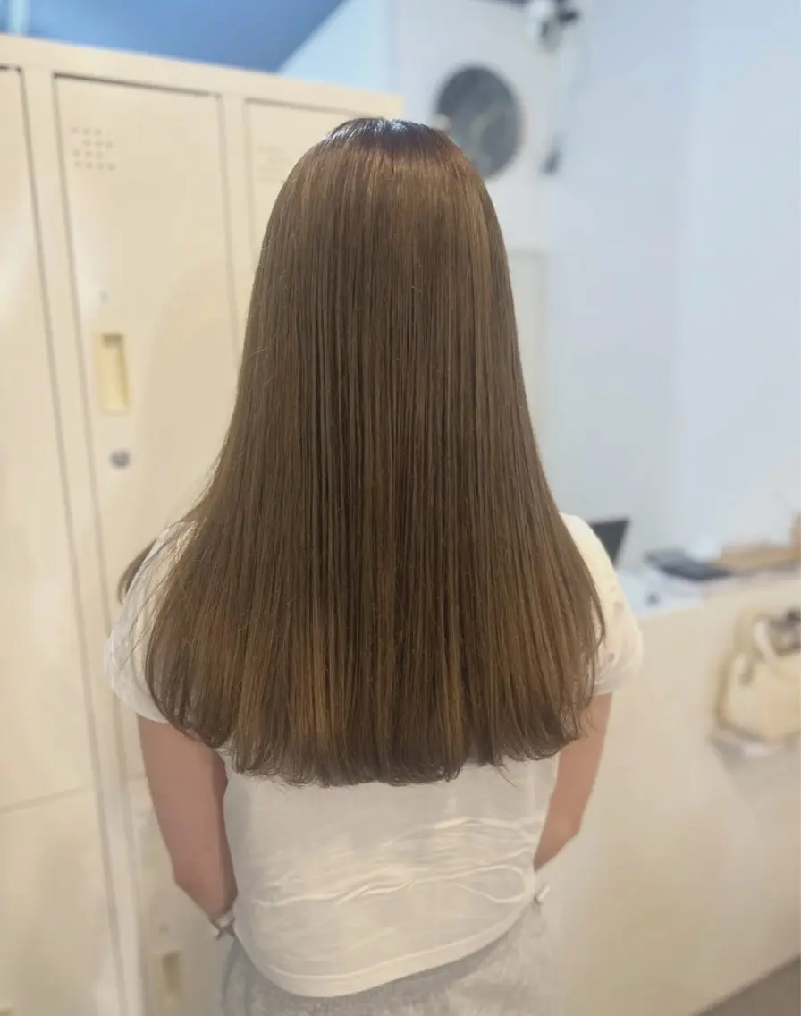 カラー ベージュカラー ヘアカラー Sherry/R 三川町　木村祐里奈のヘアスタイル