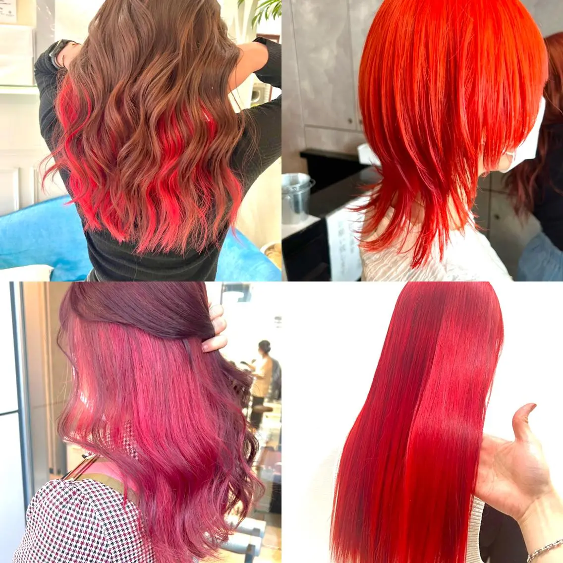 セミロング カラー ヘアアレンジ ヘアカラー トリートメント ヘアセット 🌈インナーカラー ‘ショウマ’🌈のヘアスタイル