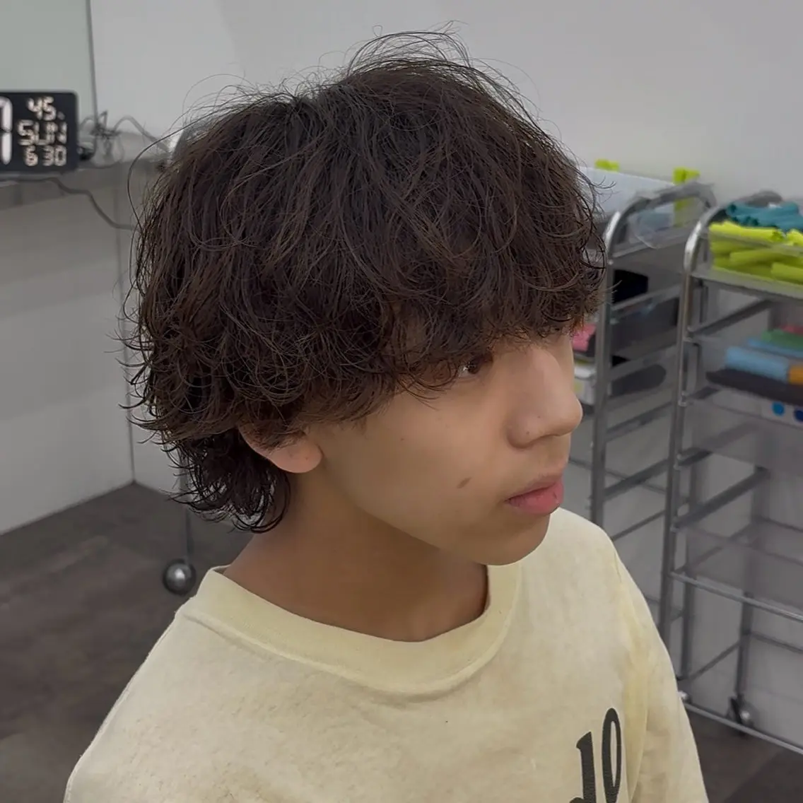パーマ メンズ メンズパーマ メンズウルフカット ウルフカット 小野 隼士のヘアスタイル