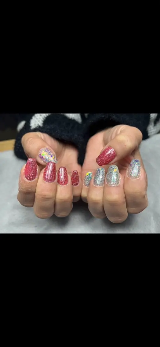 ネイル フラッシュネイル キラキラネイル Re. nail salonのネイルデザイン