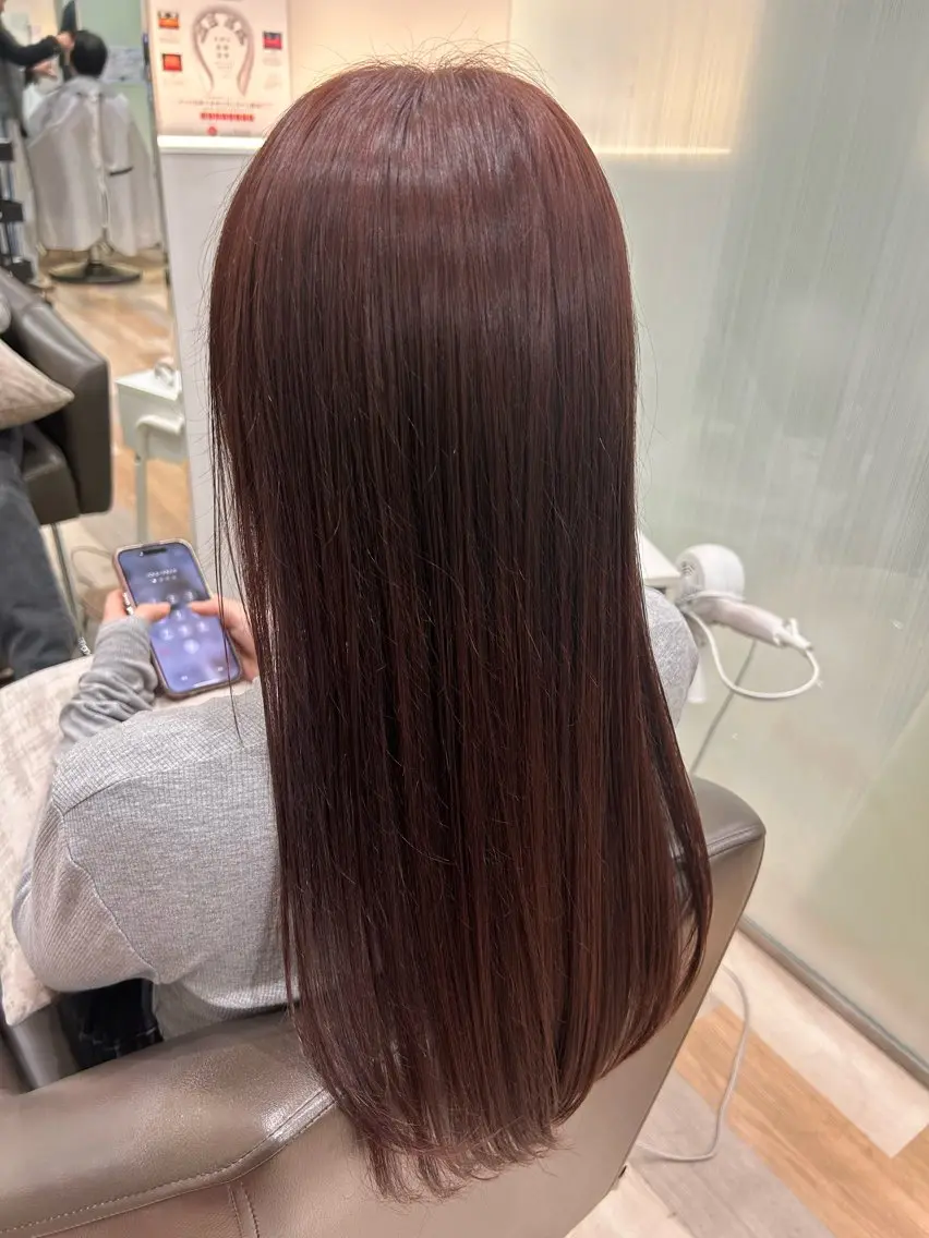 ロング ピンクブラウン ヘアカラー カット⚡️カラー🫧 募集中/愛海のヘアスタイル