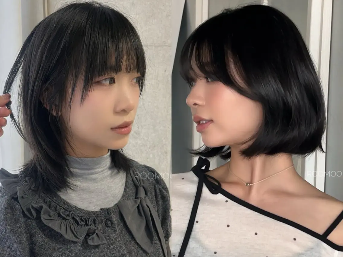ショート ボブ 韓国風ヘア レイヤーカット カット 韓国ボブ/ハッシュ カットKIRAのヘアスタイル