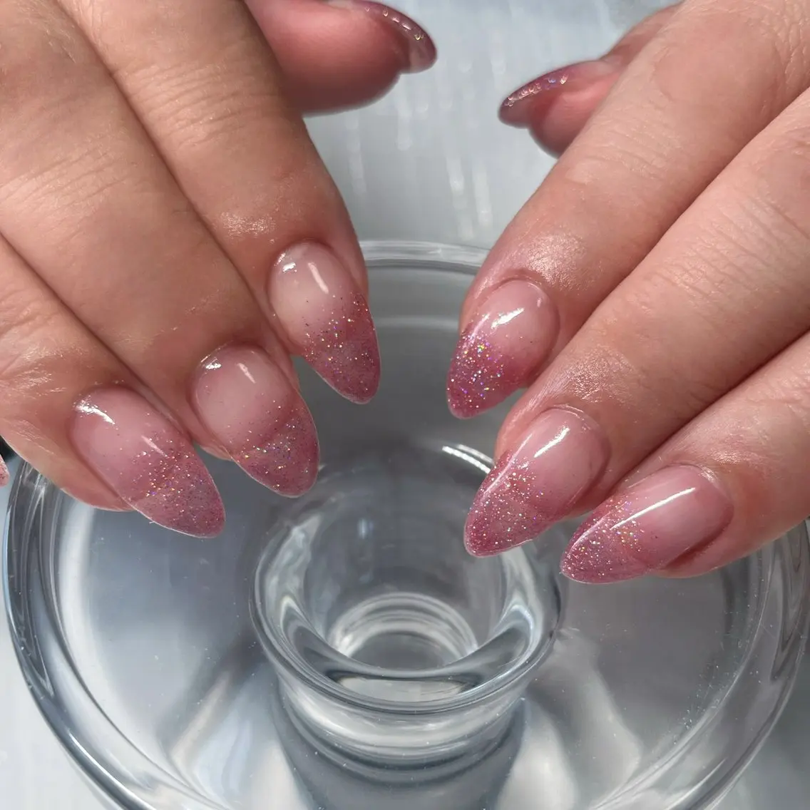 ネイル ラメ(グリッター) ラメグラデーション ハンドネイル nail room Byeolのネイルデザイン