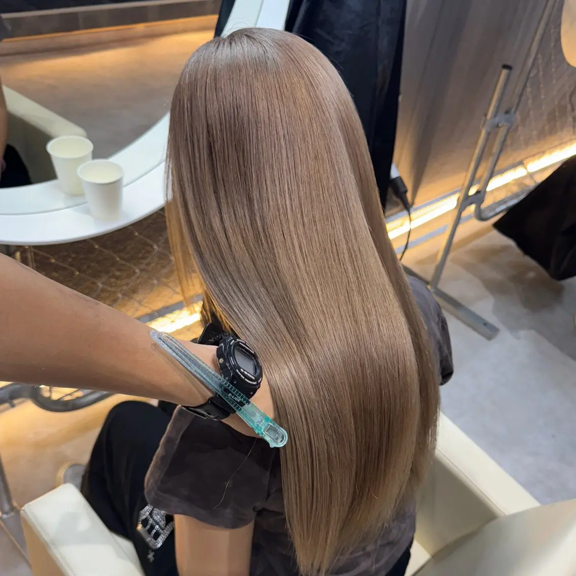 ロング カラー ブラウンカラー ヘアカラー tet 店長 RIKITOのヘアスタイル