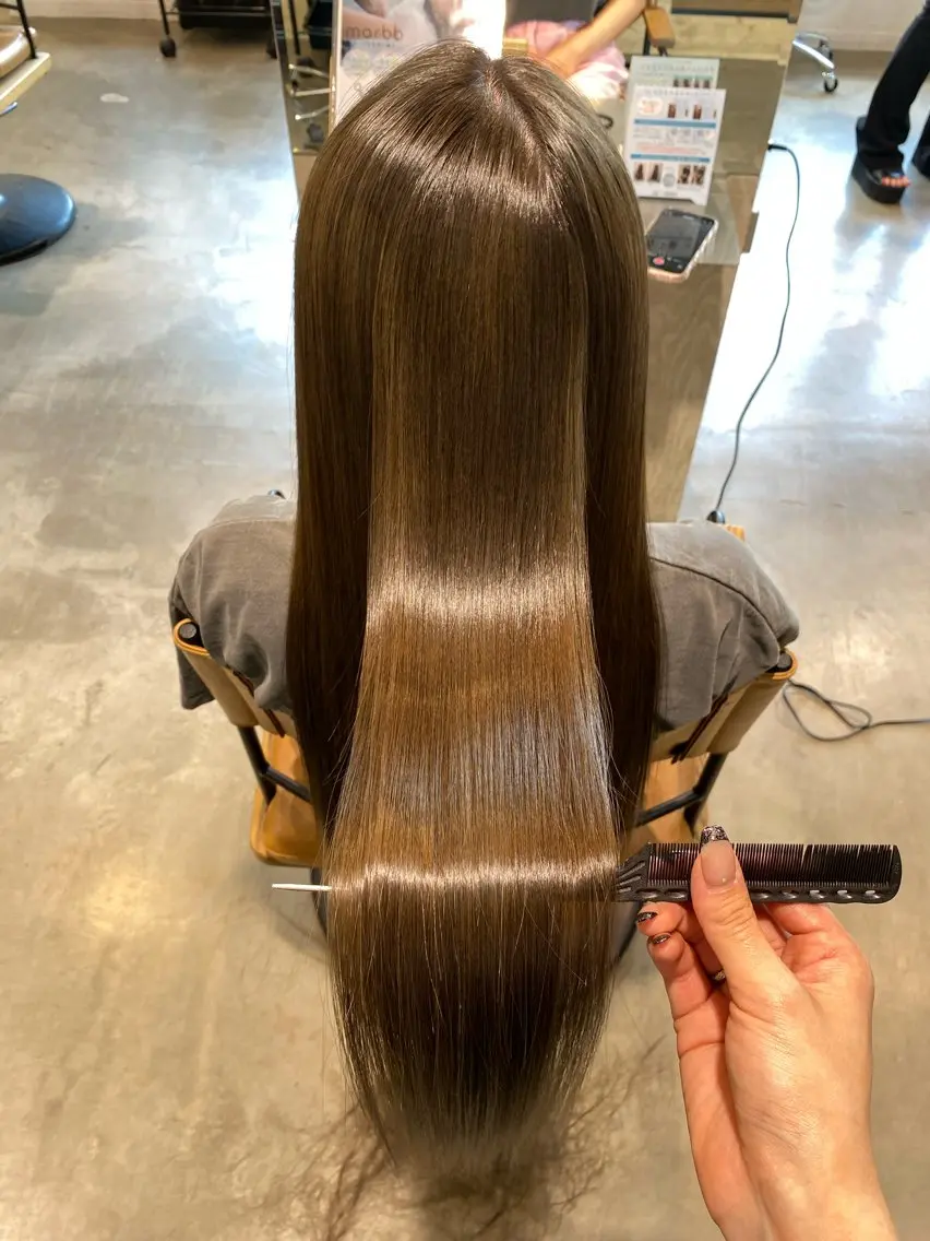 【髪質改善✨】高濃度水素ケアカラー＋カット＋marbb🫧の写真