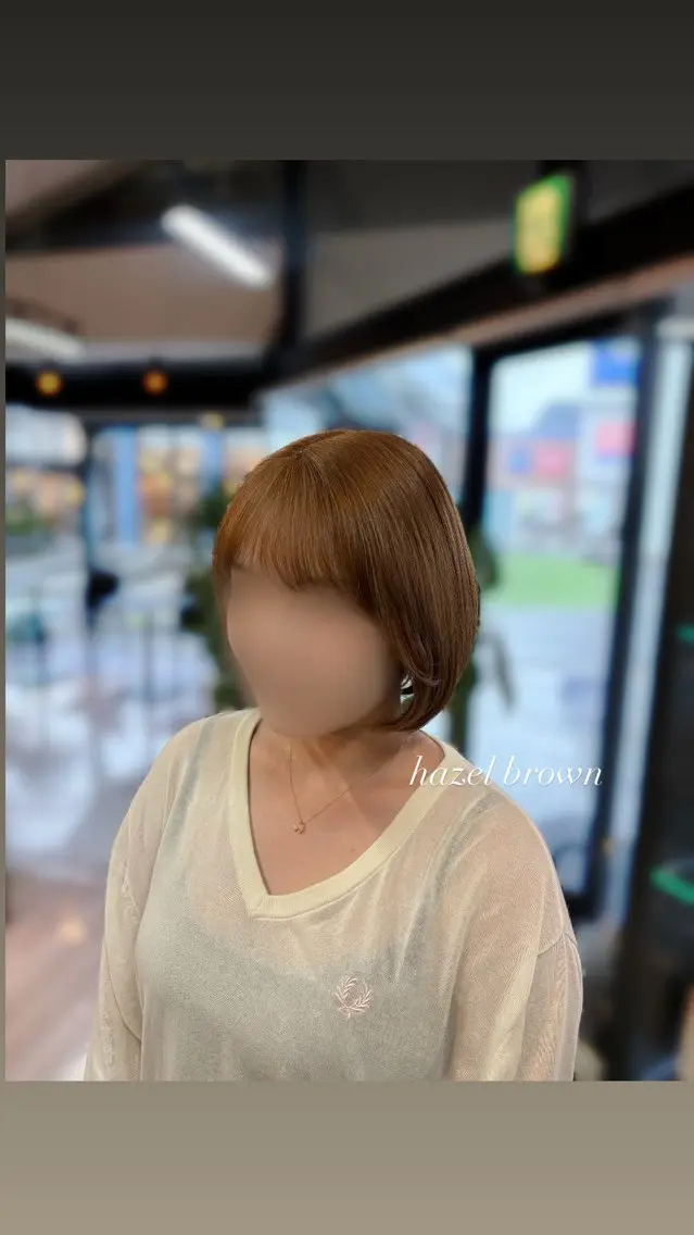 ミディアム ヘアカラー arika になのヘアスタイル
