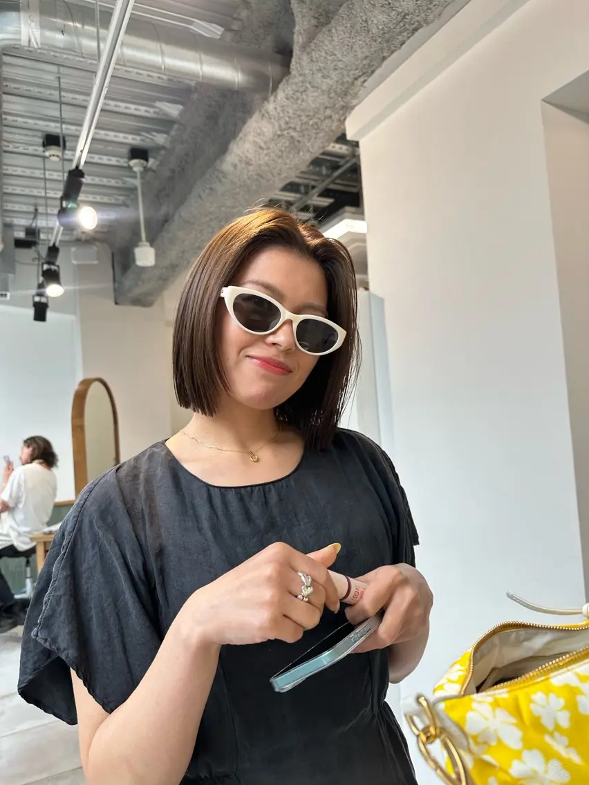 ミディアム カラー キッズ カット ヘアカラー トリートメント オトナヘア🌸 harukaのヘアスタイル