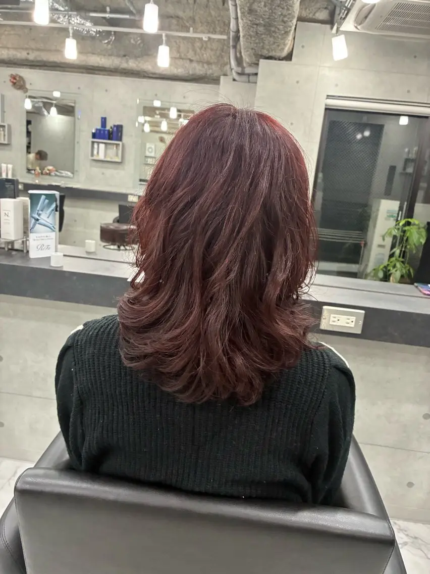 ミディアム カラー ヘアカラー Endearing 🌟銀座のヘアスタイル