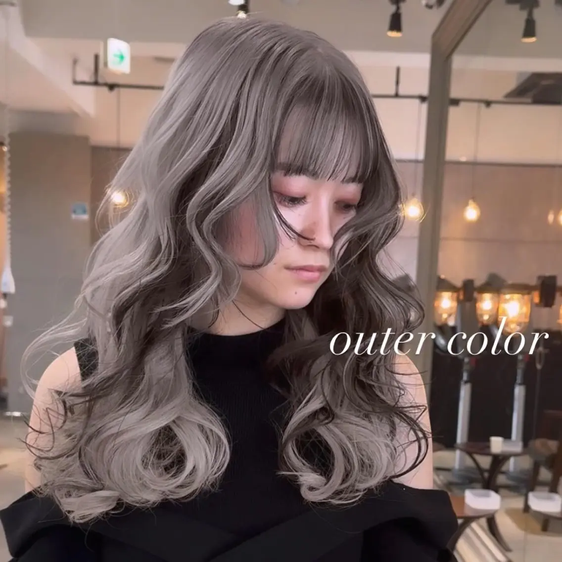 ロング カラー カット ヘアカラー トリートメント ヘアセット 💜ハイトーン💛 マジカルかいちゃんのヘアスタイル