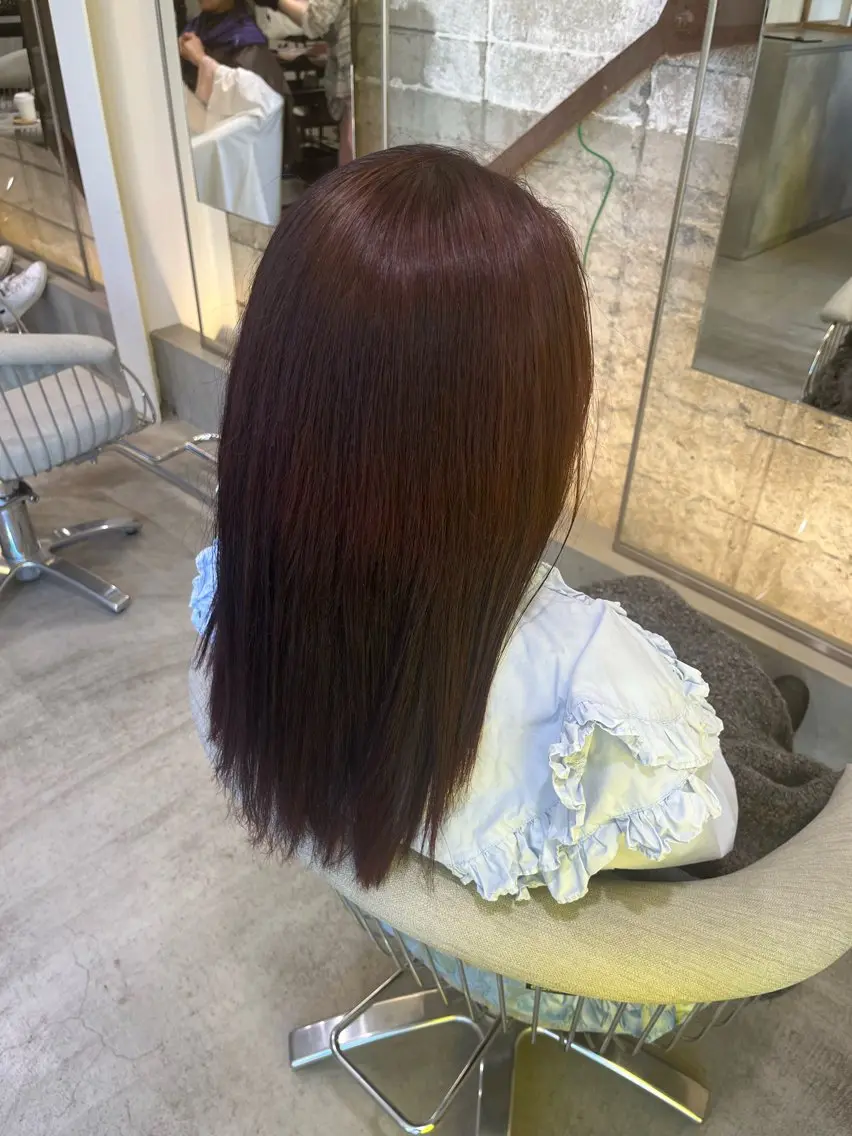 カラー 中田 舞桜のヘアスタイル