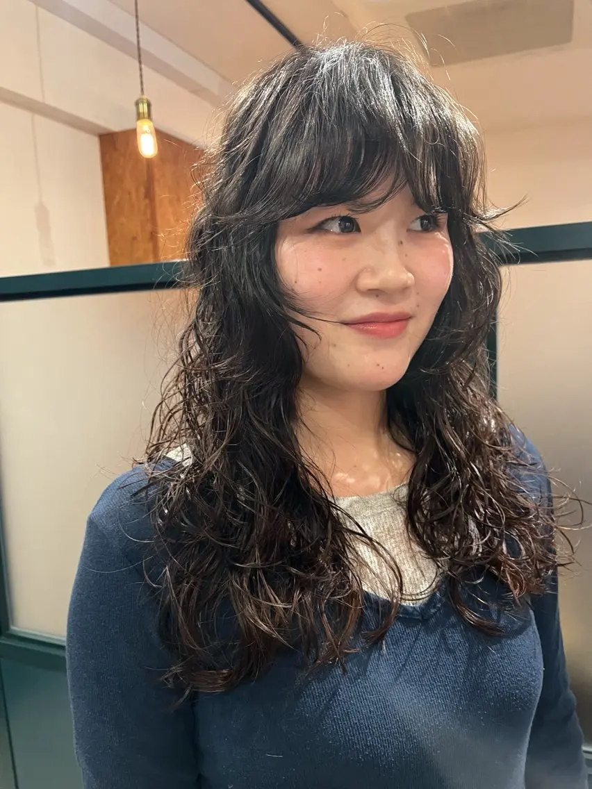パーマ カット パーマ 暖色/パーマ 🌼クニトウメイのヘアスタイル