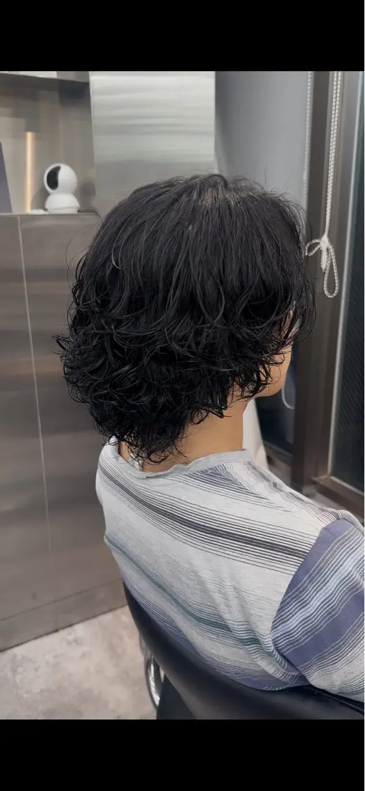 ミディアム カット パーマ fifth 立花啓翔のヘアスタイル