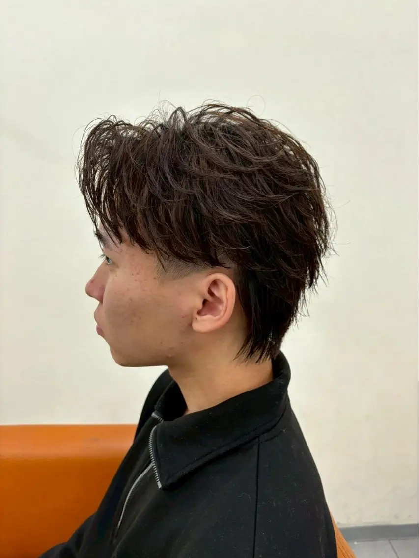 メンズ 京都メンズサロン マッシュ パーマのヘアスタイル